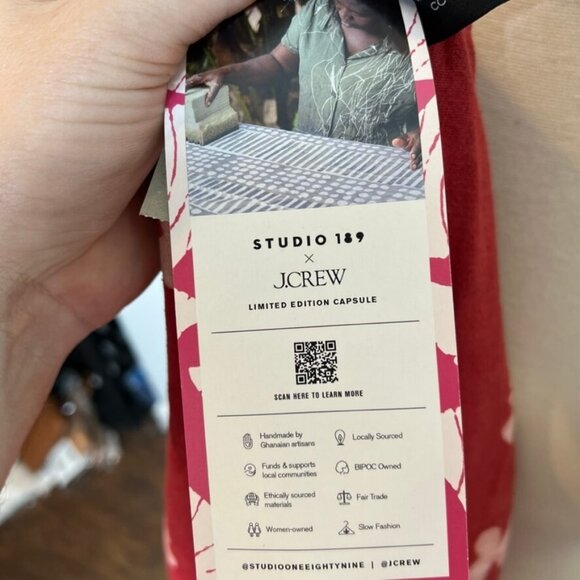 Studio 189© X J.Crew $395 fringed wrap dress in dot Size S BL582 - Picture 8 of 8